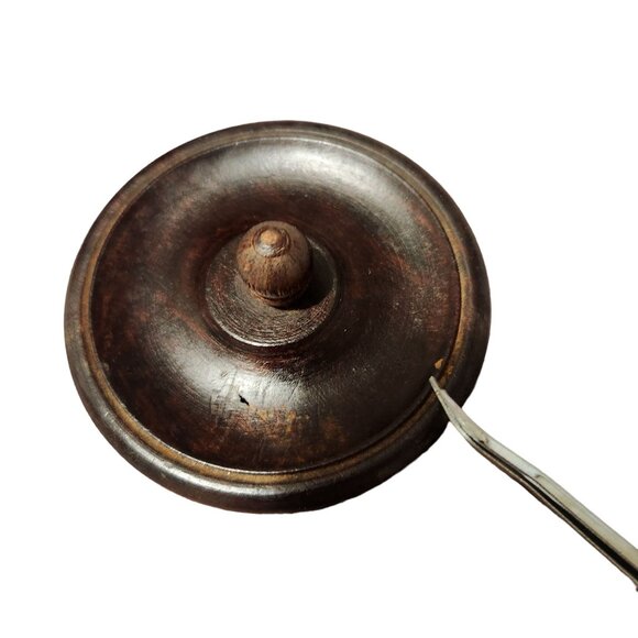 Handmade Vintage Carved Wooden Trinket Box With Lid Floral Design 3.5 Inch Heigh - Picture 12 of 14